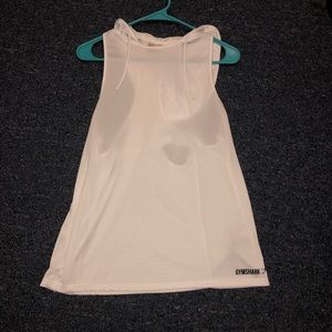 GYMSHARK HOODED DROP ARM TANK🦈